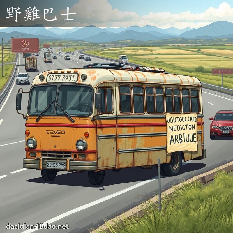 野雞巴士 - 國語大辭典配圖