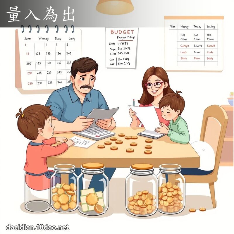 量入为出 - 国语大辞典配图