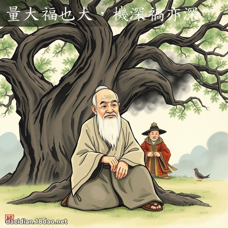 量大福也大，機深禍亦深 - 國語大辭典配圖