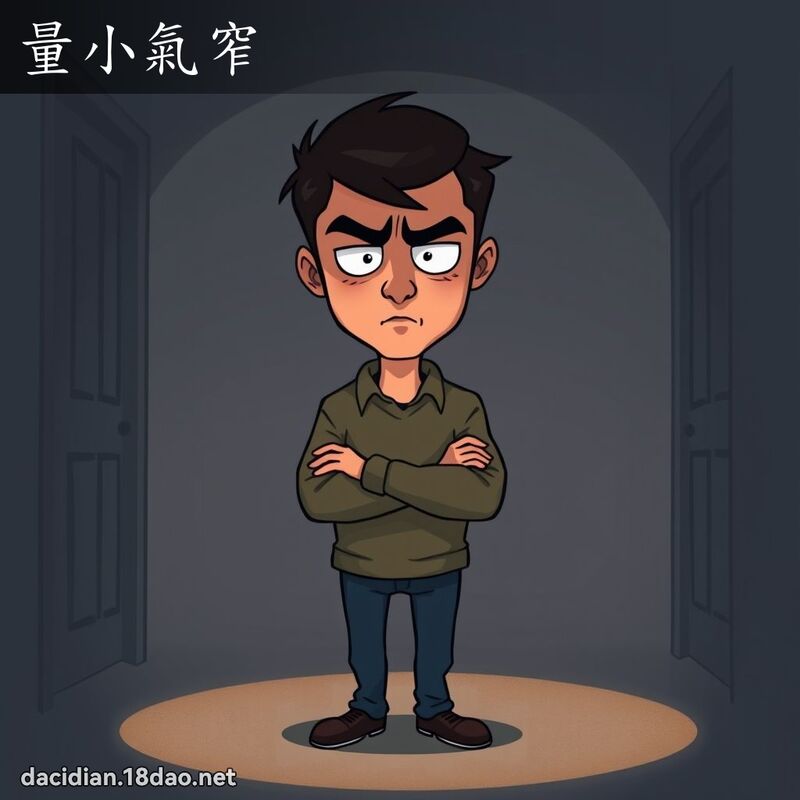 量小氣窄 - 國語大辭典配圖