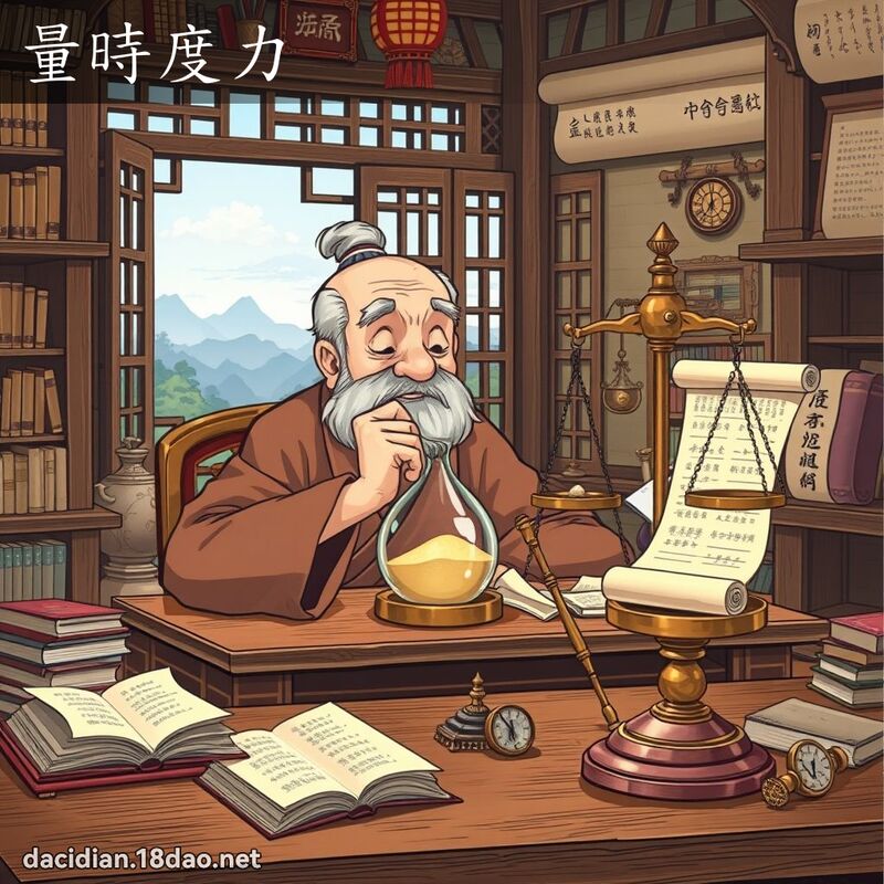 量時度力 - 國語大辭典配圖