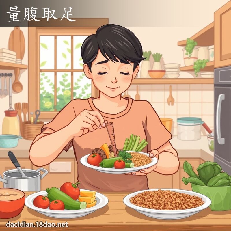 量腹取足 - 國語大辭典配圖