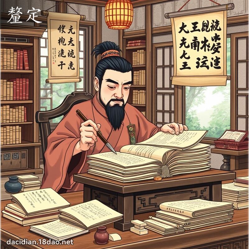 釐定 - 國語大辭典配圖