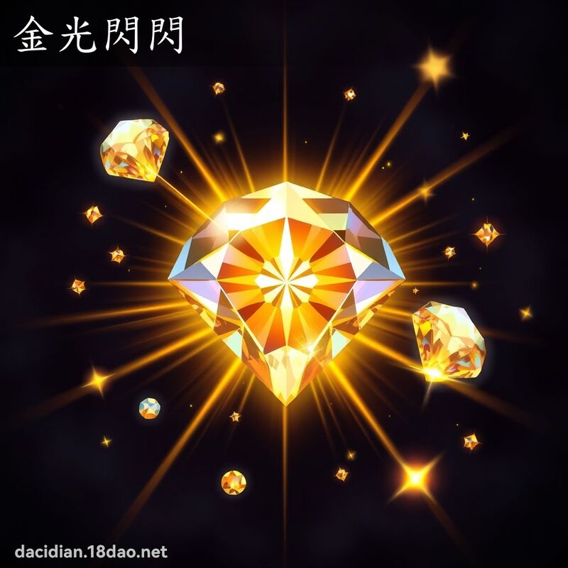 金光闪闪 - 国语大辞典配图