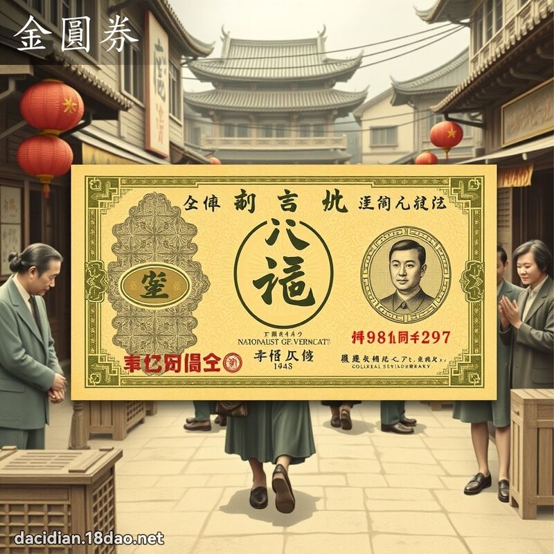 金圆券 - 国语大辞典配图