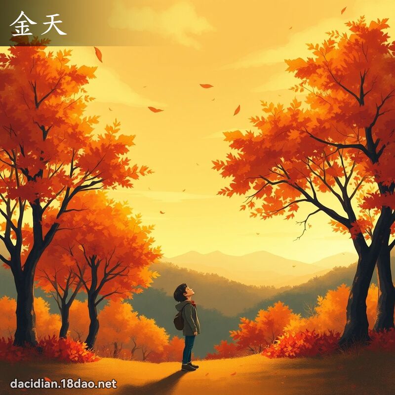金天 - 国语大辞典配图