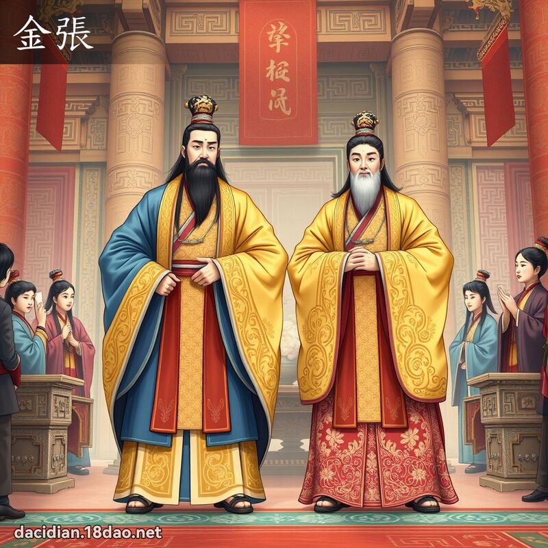 金張 - 國語大辭典配圖