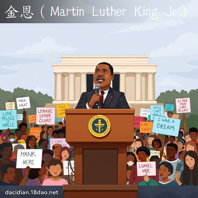 金恩（Martin Luther King Jr） - 国语大辞典配图