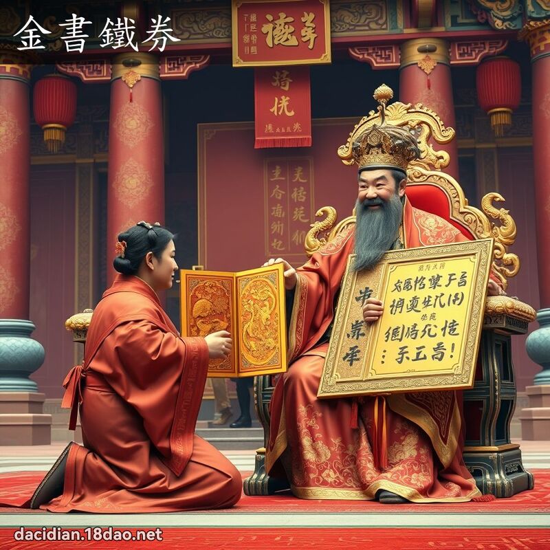 金书铁券 - 国语大辞典配图
