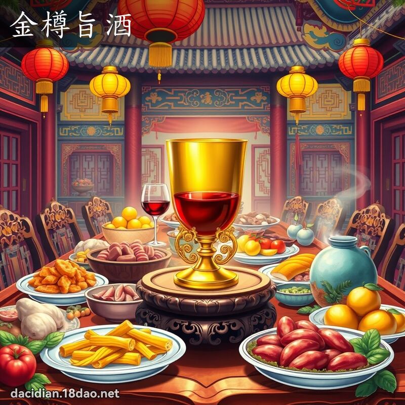 金樽旨酒 - 国语大辞典配图