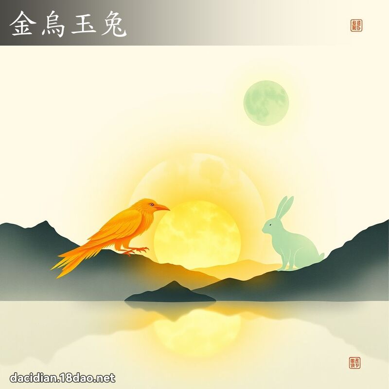 金乌玉兔 - 国语大辞典配图