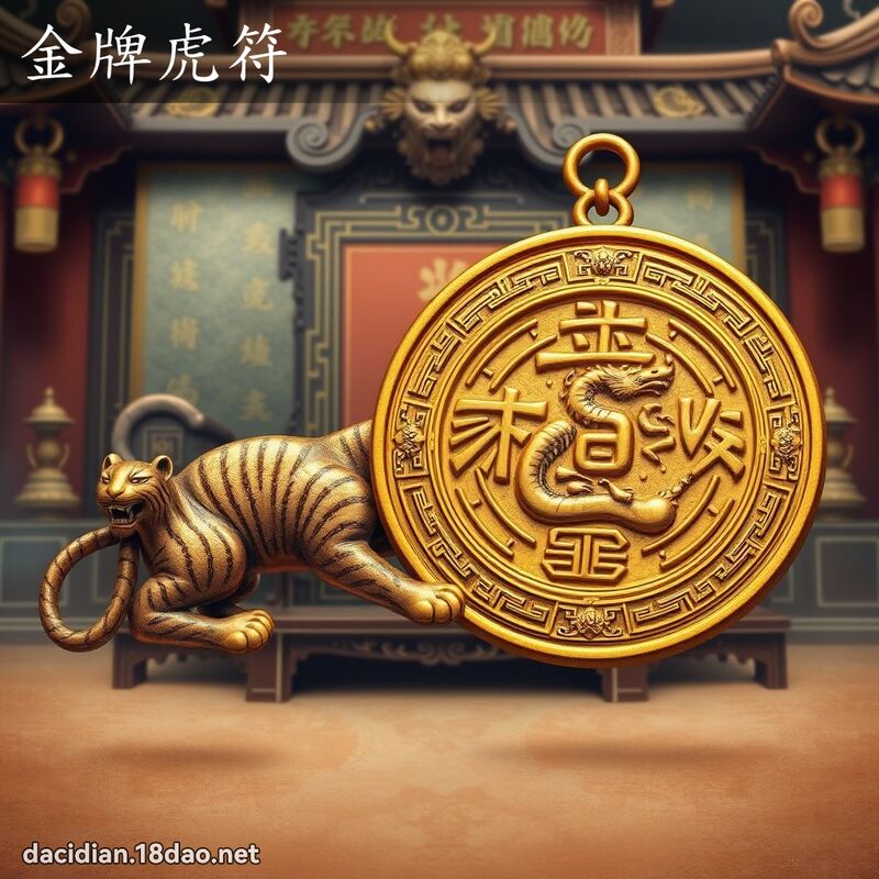 金牌虎符 - 國語大辭典配圖