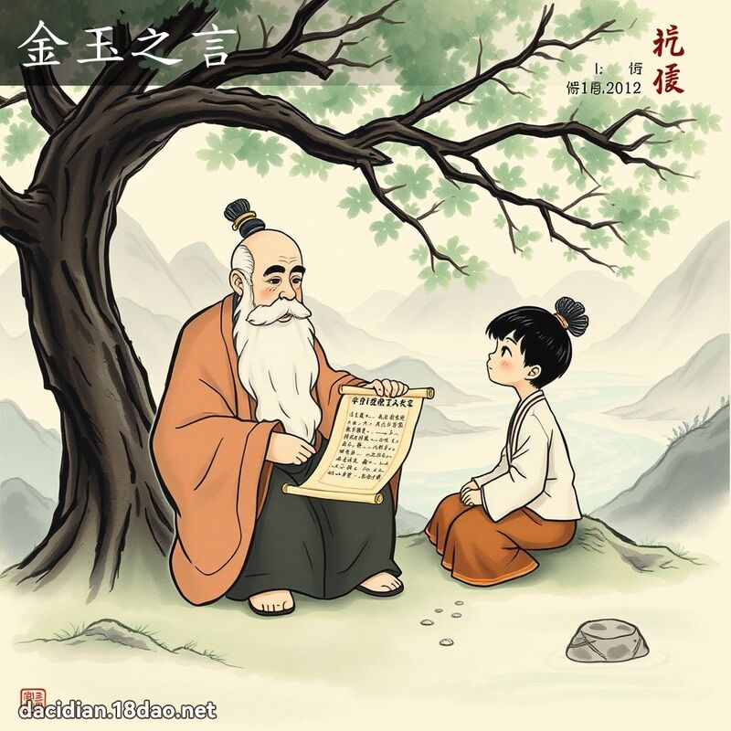 金玉之言 - 国语大辞典配图