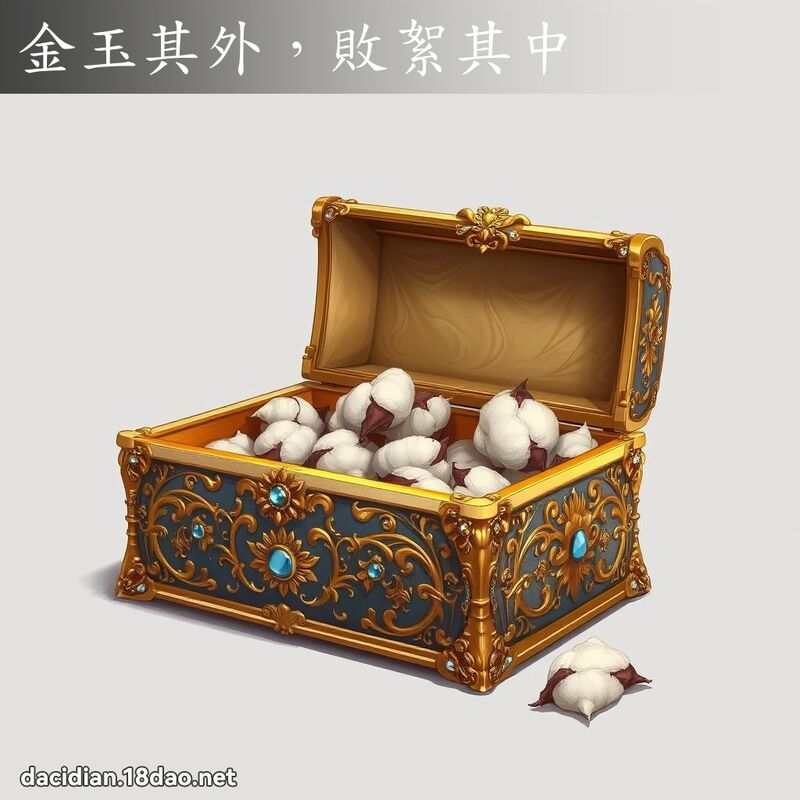 金玉其外，敗絮其中 - 國語大辭典配圖