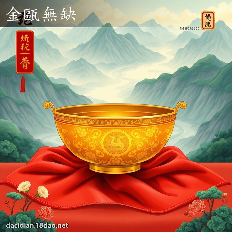 金甌無缺 - 國語大辭典配圖