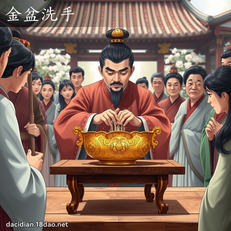 金盆洗手 - 國語大辭典配圖