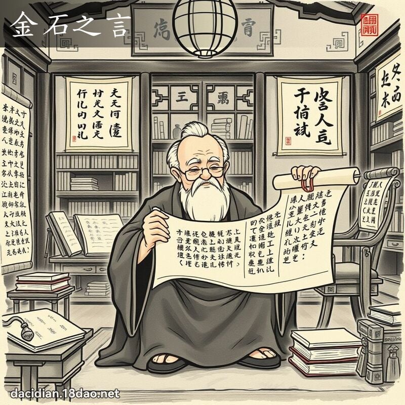 金石之言 - 国语大辞典配图