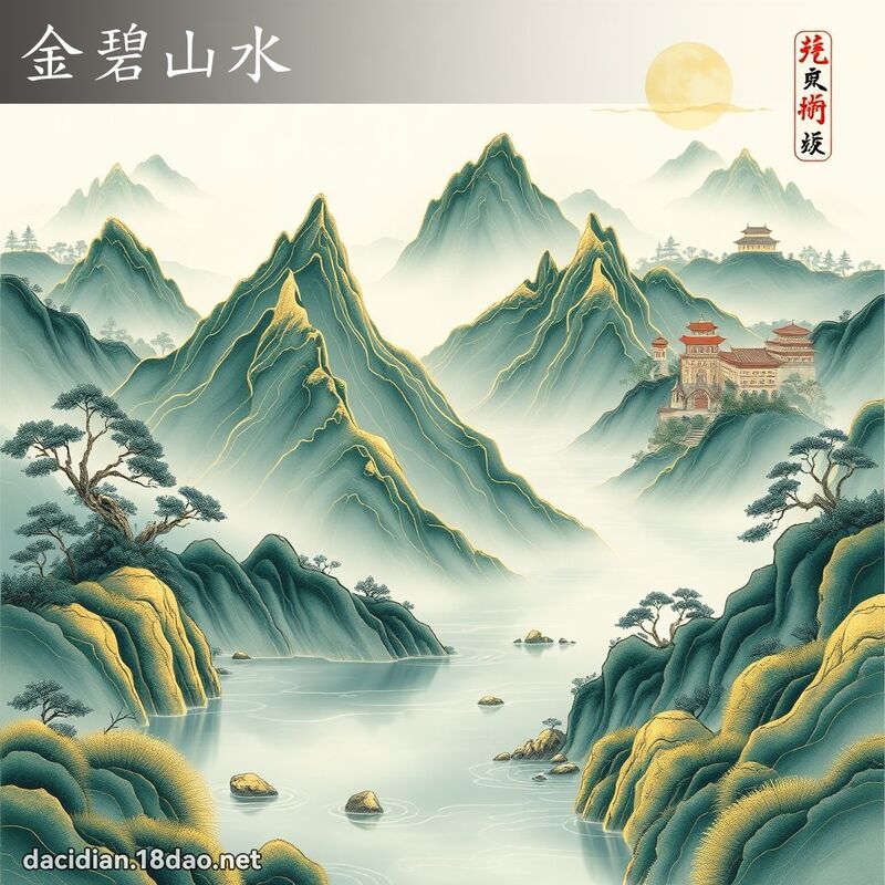 金碧山水 - 國語大辭典配圖
