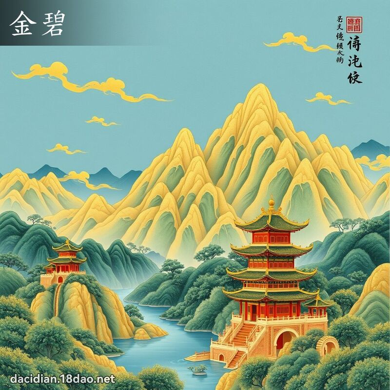 金碧 - 國語大辭典配圖