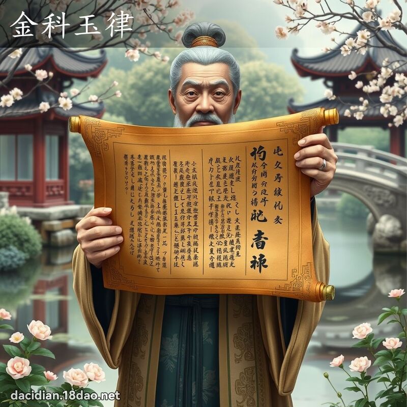 金科玉律 - 国语大辞典配图