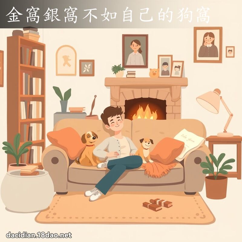 金窩銀窩不如自己的狗窩 - 國語大辭典配圖