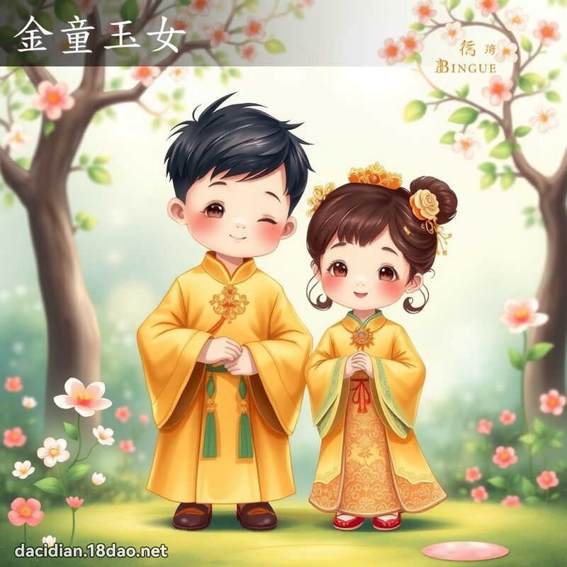 金童玉女 - 國語大辭典配圖