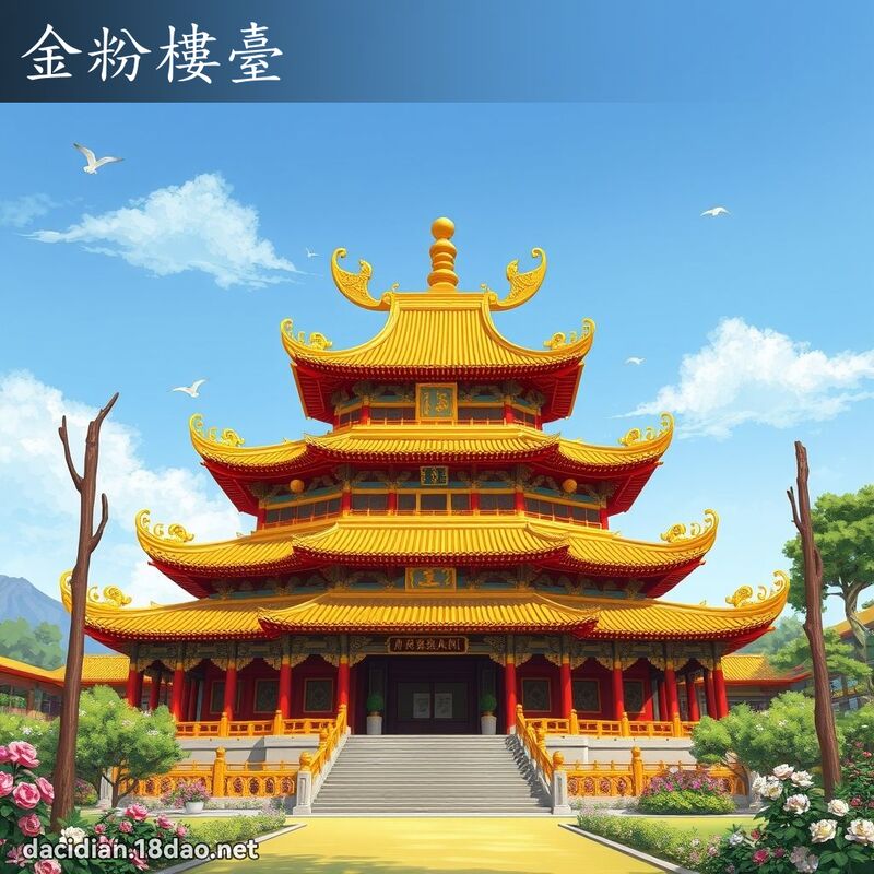 金粉樓臺 - 國語大辭典配圖
