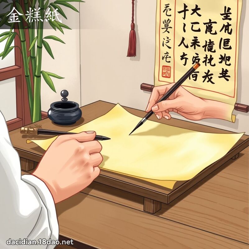 金糕紙 - 國語大辭典配圖