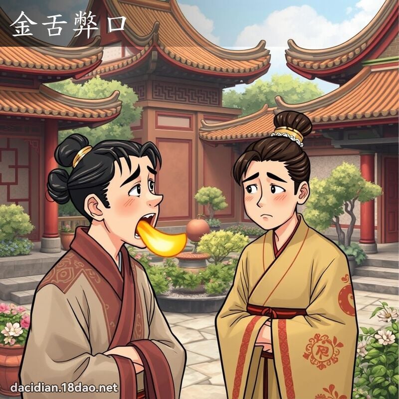 金舌弊口 - 国语大辞典配图