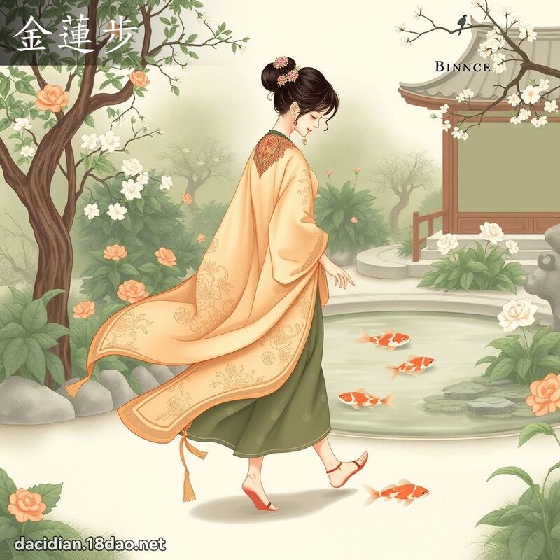 金蓮步 - 國語大辭典配圖