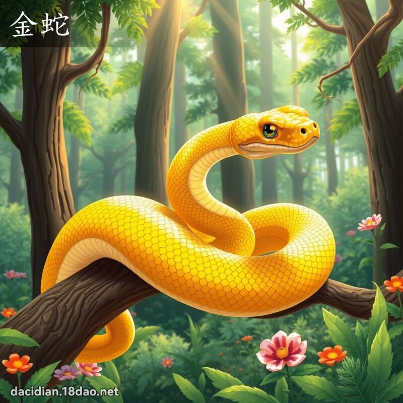 金蛇 - 國語大辭典配圖
