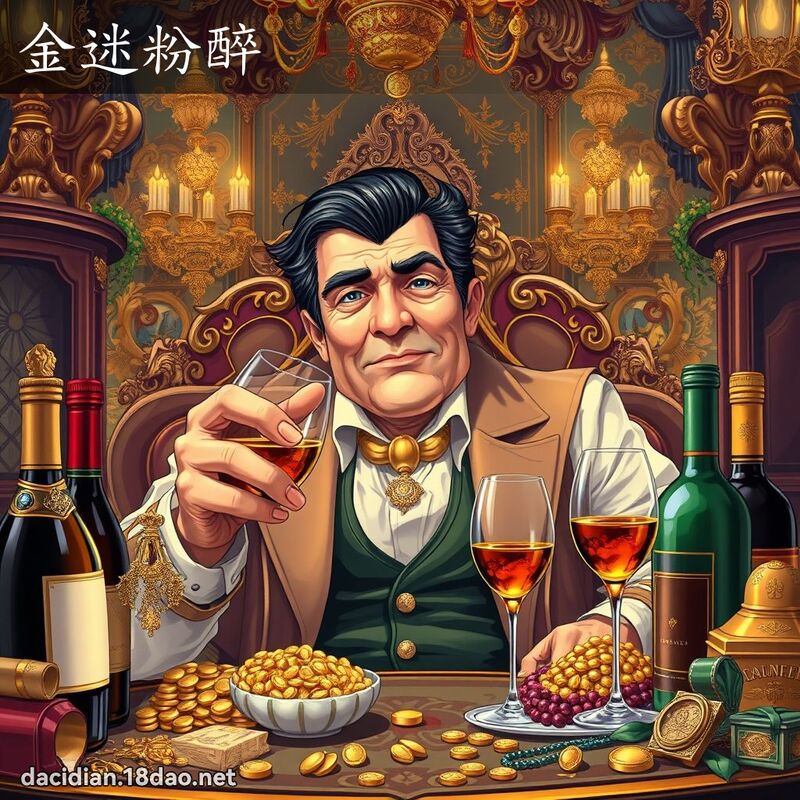 金迷粉醉 - 國語大辭典配圖