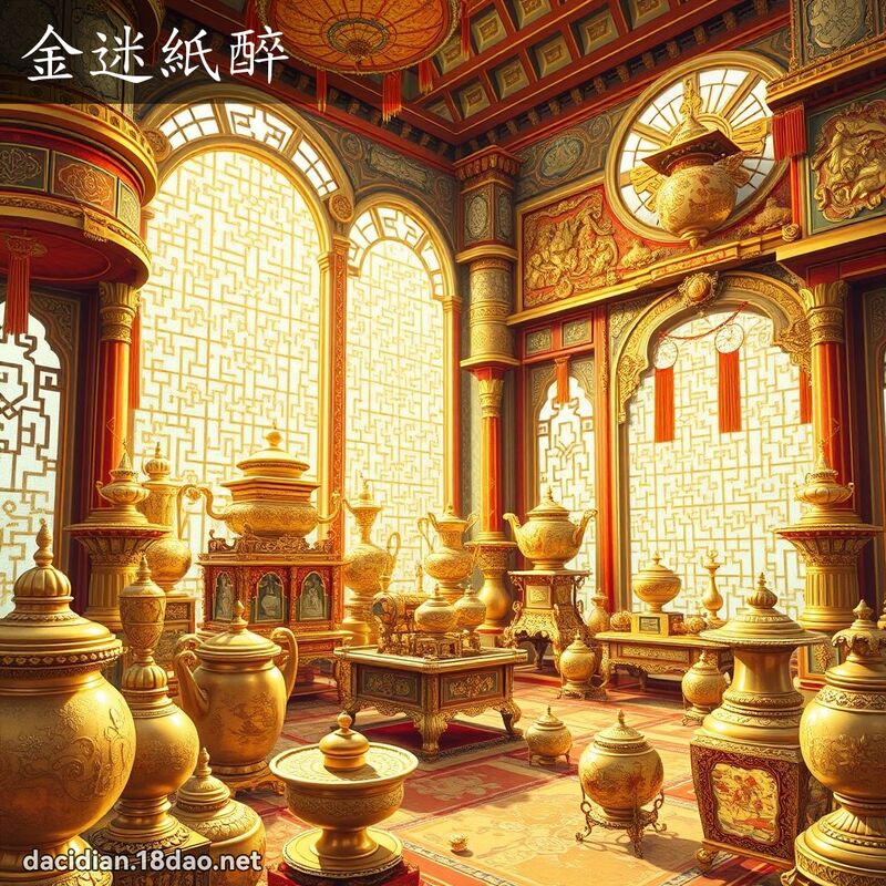 金迷紙醉 - 國語大辭典配圖
