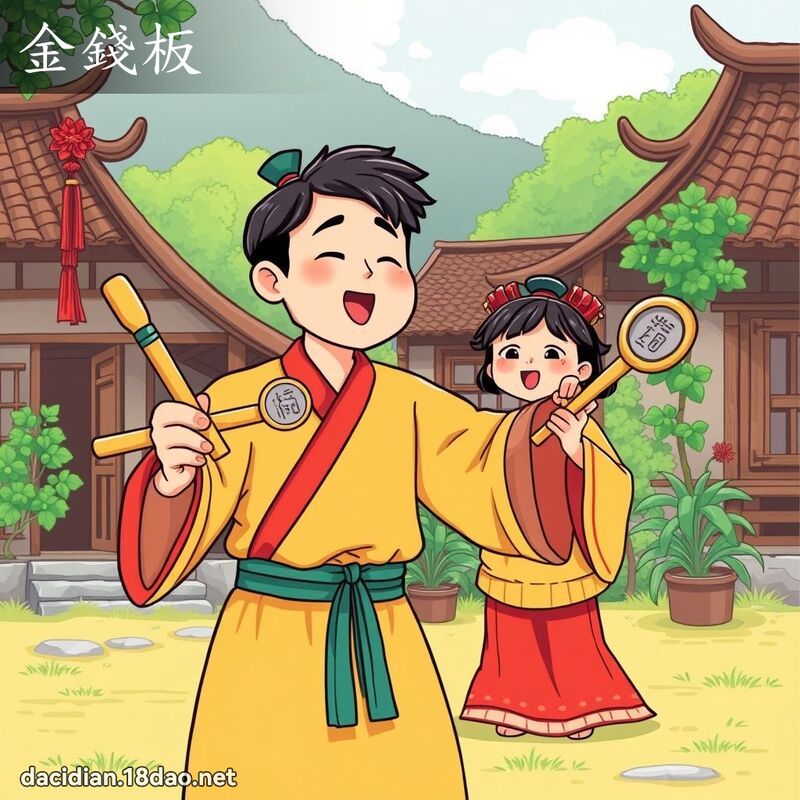 金錢板 - 國語大辭典配圖