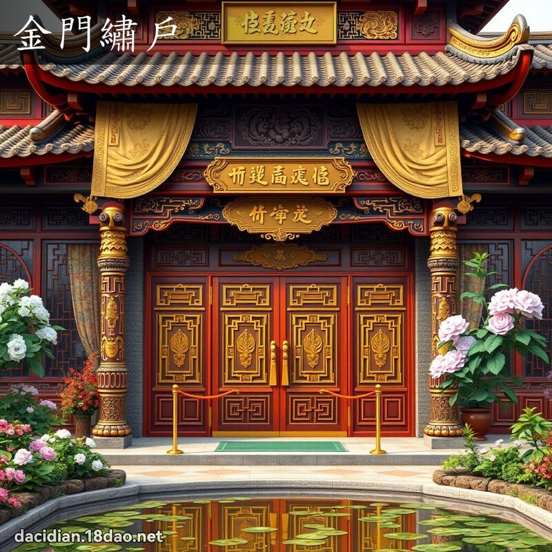 金门绣户 - 国语大辞典配图
