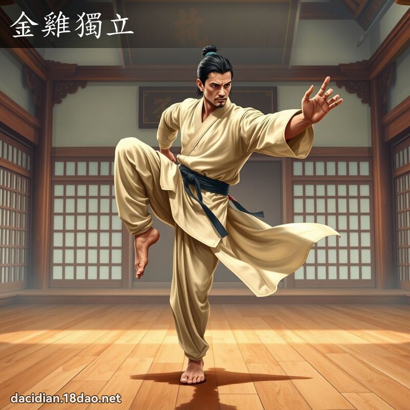 金雞獨立 - 國語大辭典配圖