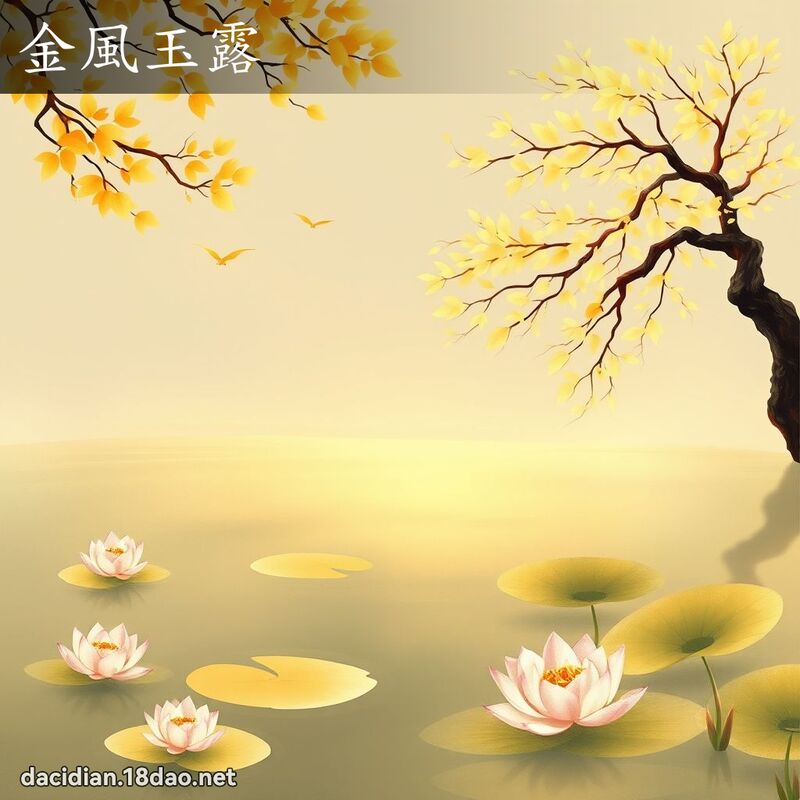 金風玉露 - 國語大辭典配圖