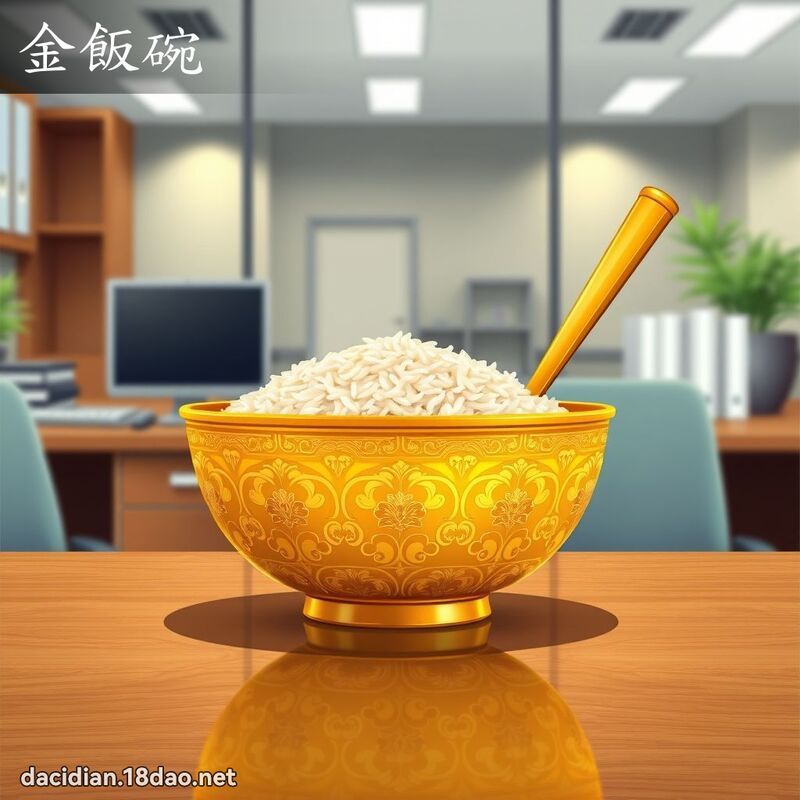 金飯碗 - 國語大辭典配圖