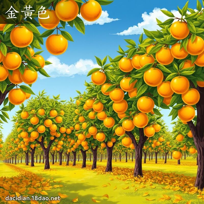 金黃色 - 國語大辭典配圖