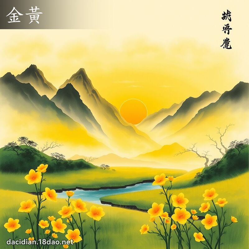 金黄 - 国语大辞典配图