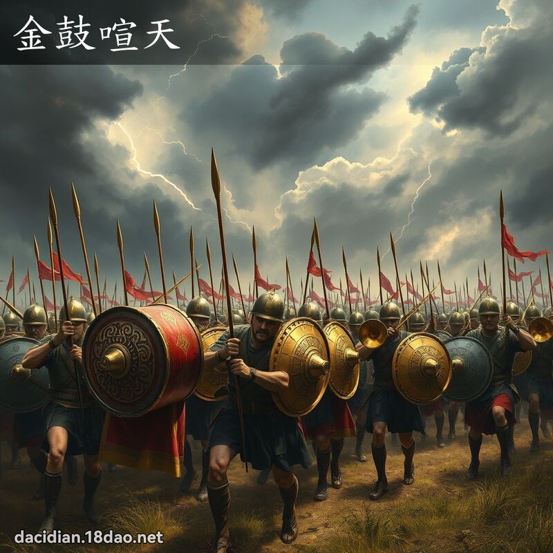金鼓喧天 - 国语大辞典配图
