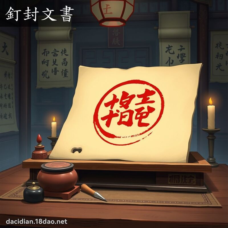 钉封文书 - 国语大辞典配图