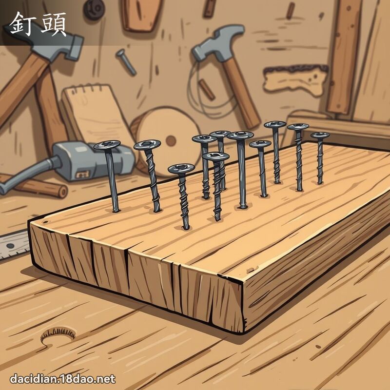 钉头 - 国语大辞典配图