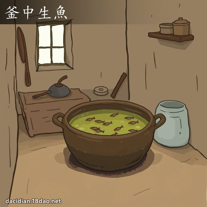 釜中生鱼 - 国语大辞典配图