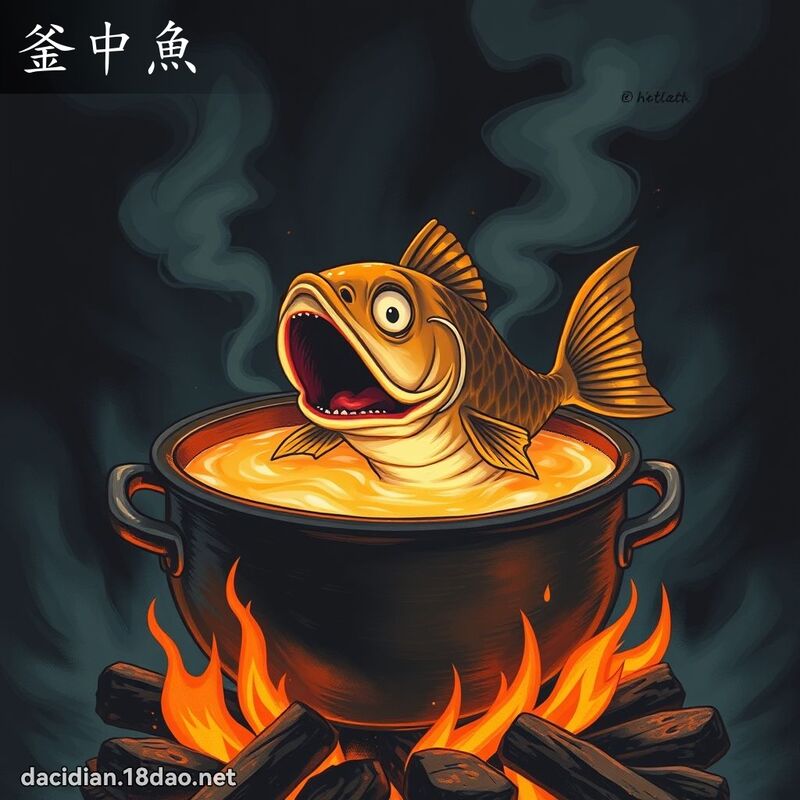 釜中鱼 - 国语大辞典配图