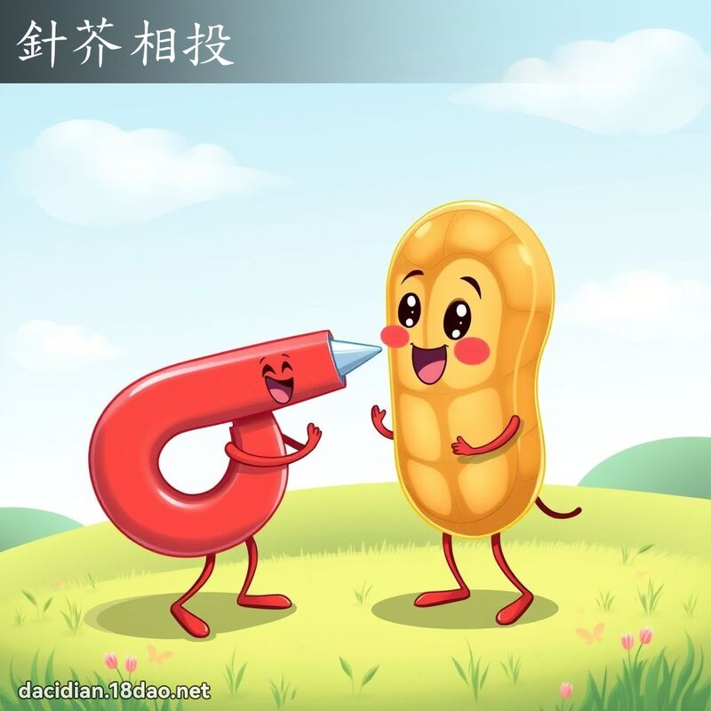 针芥相投 - 国语大辞典配图