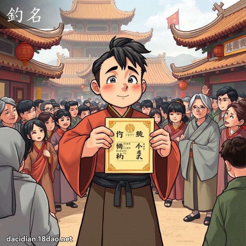 钓名 - 国语大辞典配图