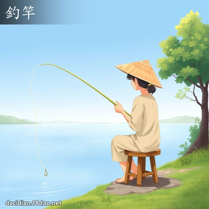 钓竿 - 国语大辞典配图