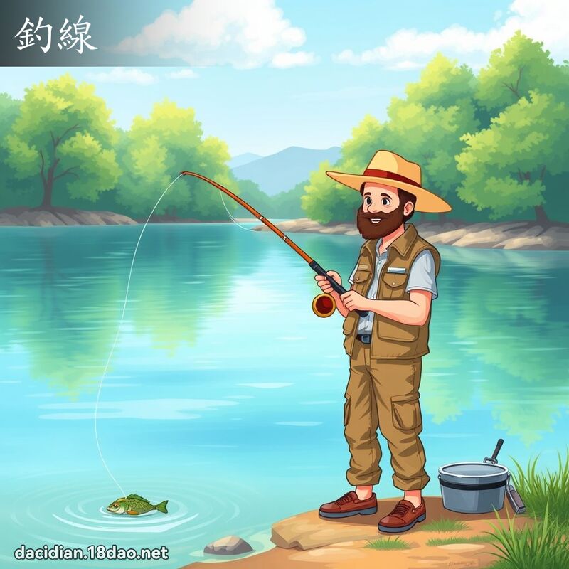 釣線 - 國語大辭典配圖