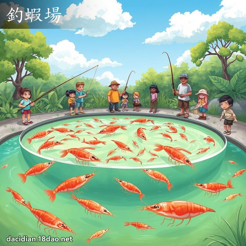 钓虾场 - 国语大辞典配图